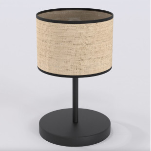 Lampa stołowa Emibig Eco - rattanowy abażur, styl boho