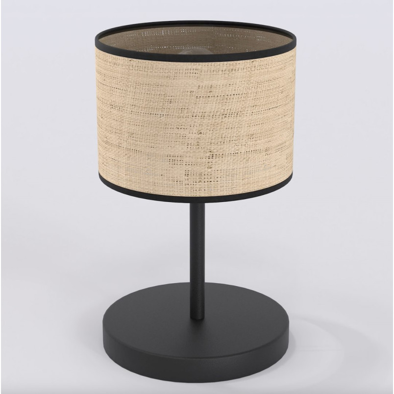 Lampa stołowa Emibig Eco - rattanowy abażur, styl boho
