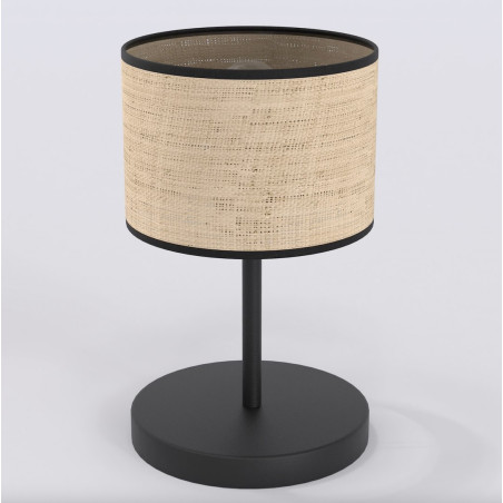 Lampa stołowa Emibig Eco - rattanowy abażur, styl boho