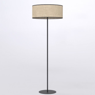 Lampa podłogowa Emibig Eco: Rattanowy klosz, styl boho
