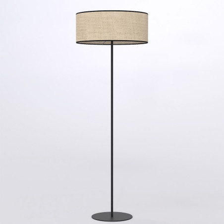 Lampa podłogowa Emibig Eco: Rattanowy klosz, styl boho