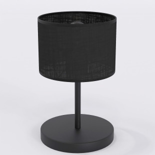 Lampa stołowa Emibig Eco | Czarny abażur, styl uniwersalny