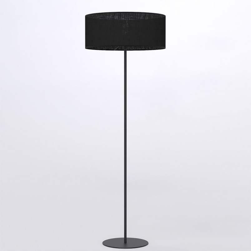 Lampa podłogowa Emibig Eco | Czarny klosz | 143cm