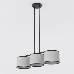 Lampa wisząca Emibig - 3 szare klosze, 70cm | Sklep z oświetleniem