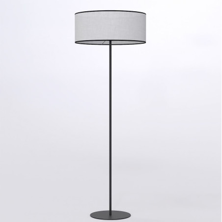 Lampa podłogowa Emibig Eco | Szary klosz, 143cm