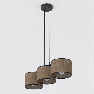 Lampa wisząca Emibig | 3 klosze, brąz, 70cm | Sklep z meblami