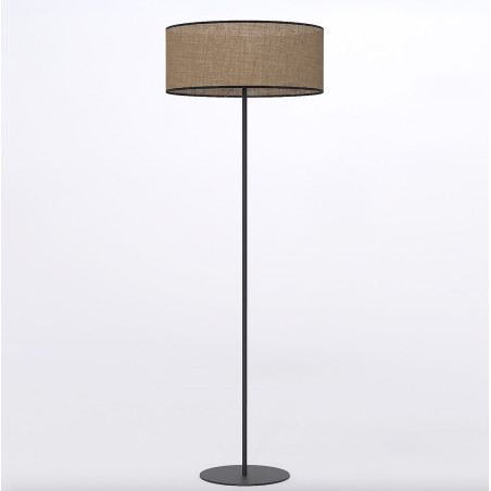 Lampa podłogowa Emibig Eco | Brązowy klosz, 143cm