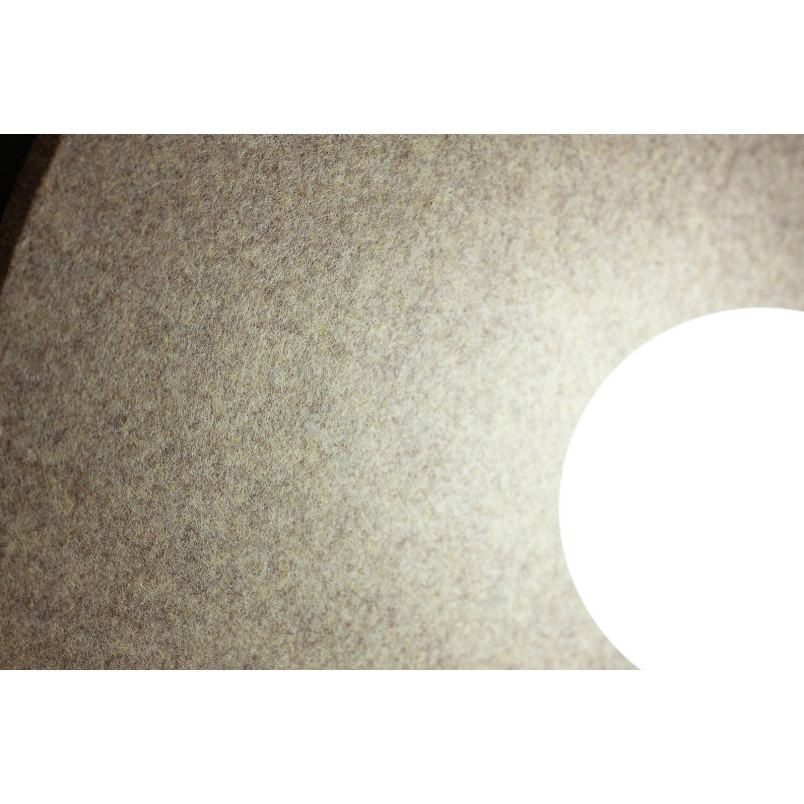 Lampa wisząca Calma Emibig: filcowa kula, beż, 40cm