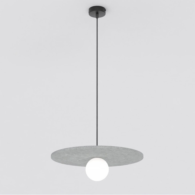 Lampa wisząca Calma Emibig | Filcowa kula 40cm