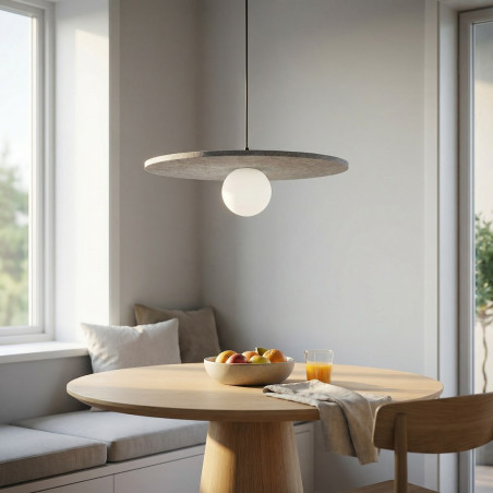Lampa wisząca Calma Emibig | Filcowa kula 40cm