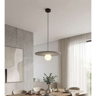 Lampa wisząca Calma Emibig | Filcowa kula 40cm