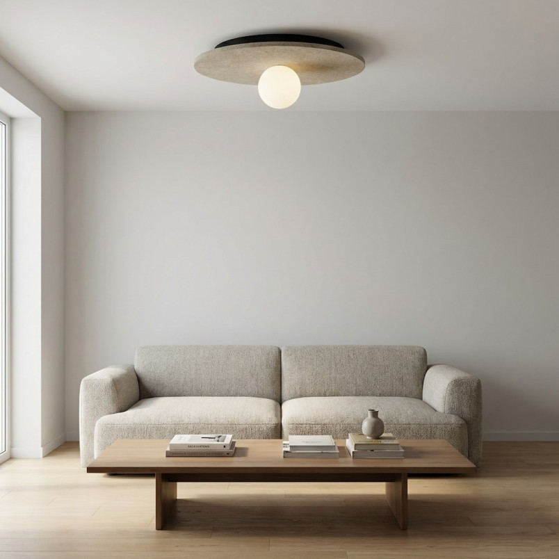 Plafon Calma Emibig | Filcowy klosz, nowoczesny design