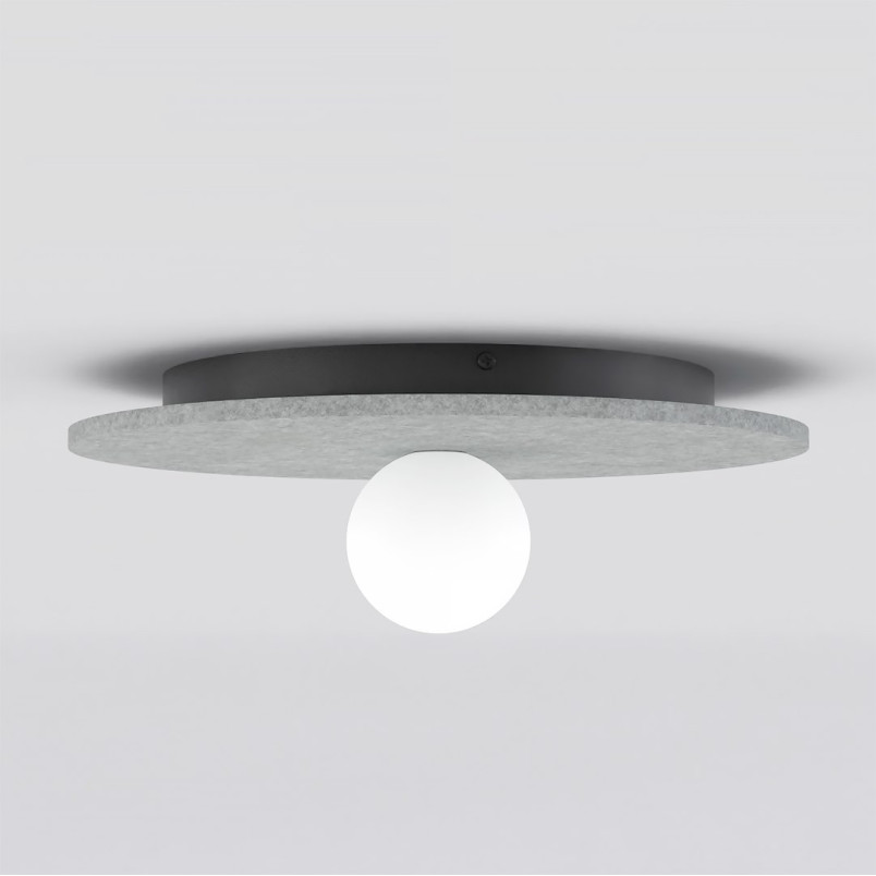 Plafon Calma Emibig | Szary filc | Nowoczesny design