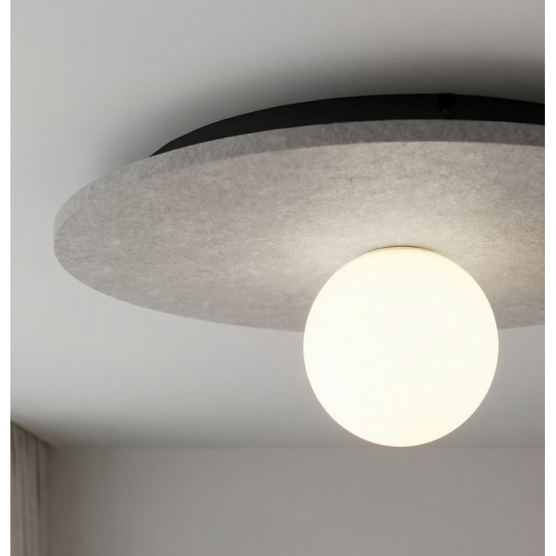Plafon Calma Emibig | Szary filc | Nowoczesny design