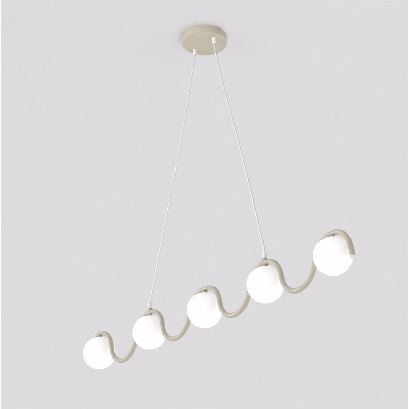 Lampa wisząca Sinus Emibig | 5 szklanych kul, 110cm
