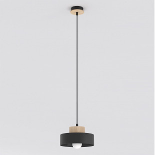 Lampa wisząca Kivi Emibig | Skandynawski design, metal i drewno