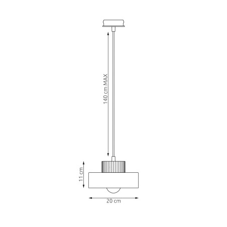 Lampa wisząca Kivi Emibig | Skandynawski design, metal i drewno