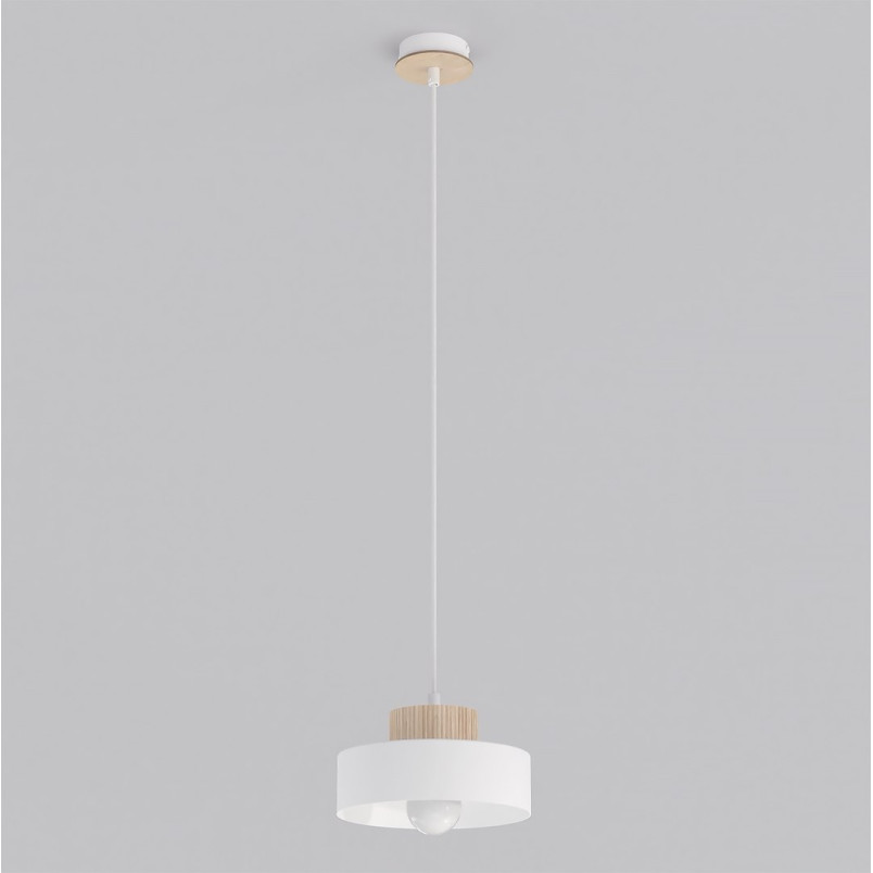 Lampa wisząca Kivi - Emibig. Skandynawski design, biały klosz.