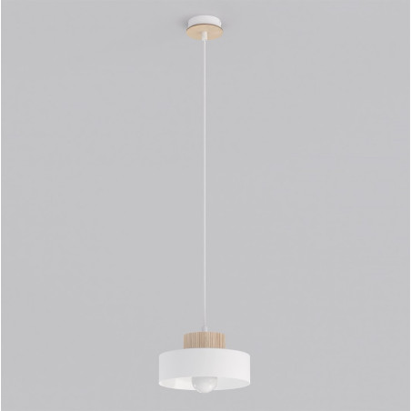 Lampa wisząca Kivi - Emibig. Skandynawski design, biały klosz.
