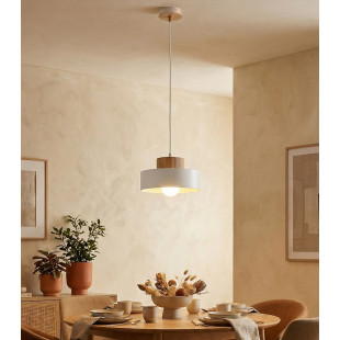 Lampa wisząca Kivi - Emibig. Skandynawski design, biały klosz.