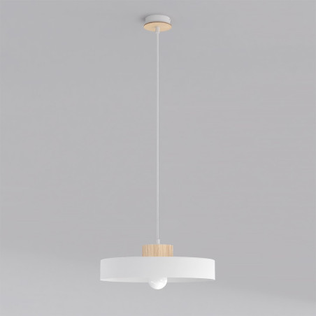 Lampa wisząca Kivi Emibig | Skandynawski design, biały klosz