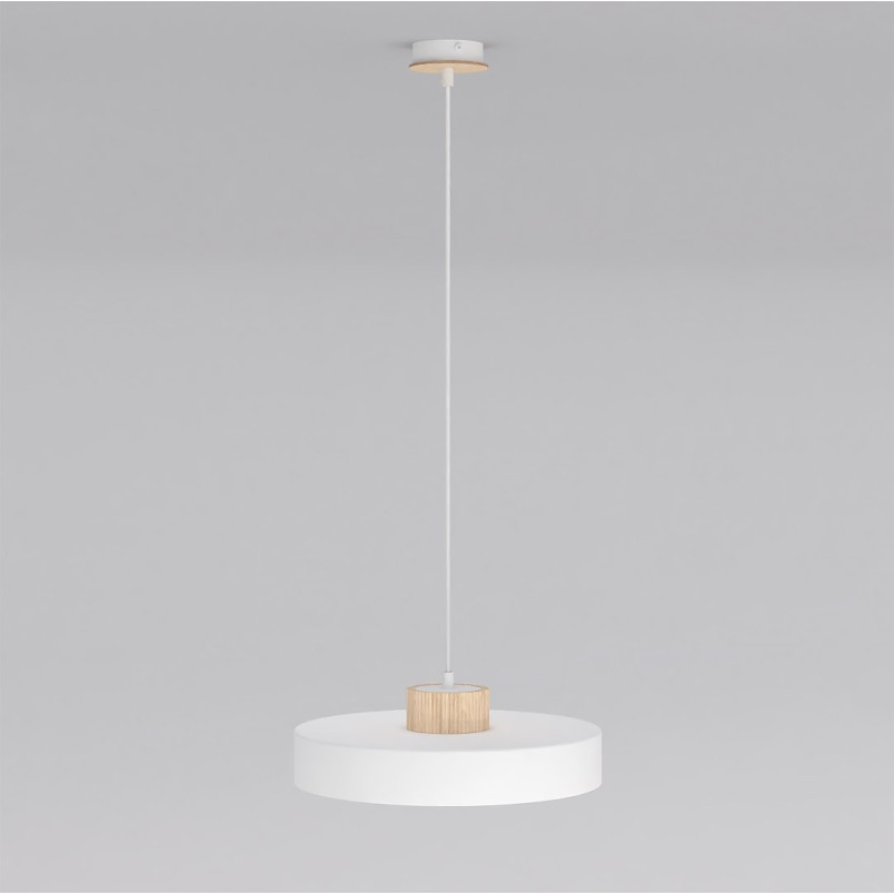 Lampa wisząca Kivi Emibig | Skandynawski design, biały klosz