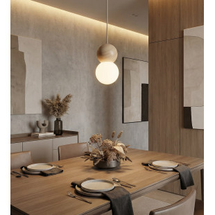 Lampa wisząca Loop Emibig: Skandynawski design, 10cm