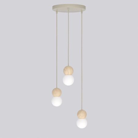 Lampa wisząca Loop Emibig - 3 kule, skandynawski design