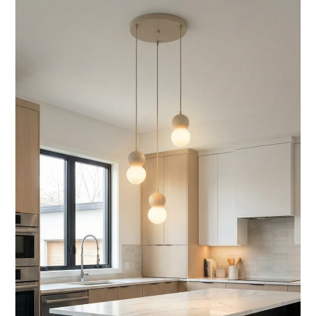 Lampa wisząca Loop Emibig - 3 kule, skandynawski design