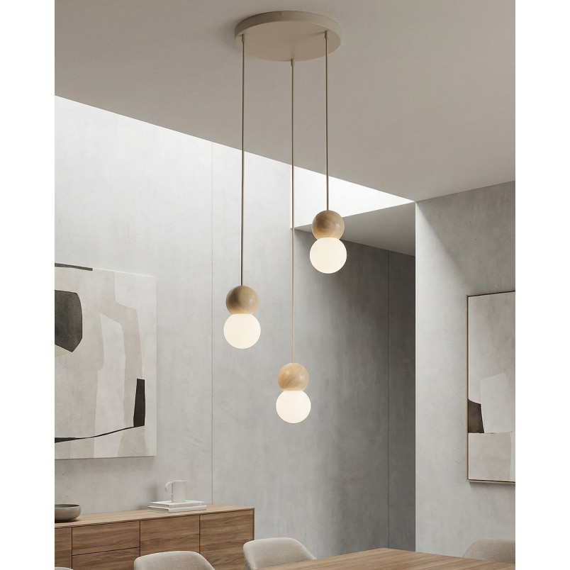 Lampa wisząca Loop Emibig - 3 kule, skandynawski design