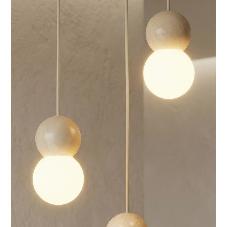 Lampa wisząca Loop Emibig - 3 kule, skandynawski design