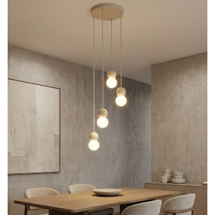 Lampa wisząca Loop Emibig - 4 kule, skandynawski styl
