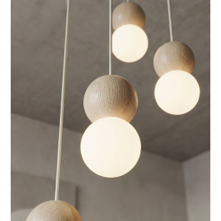 Lampa wisząca Loop Emibig - 4 kule, skandynawski styl