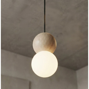 Lampa wisząca Loop Emibig | Szklana kula, styl skandynawski