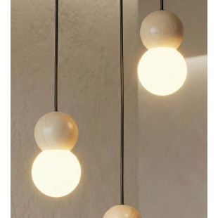 Lampa wisząca Loop Emibig | 3 kule szklane | Skandynawski design