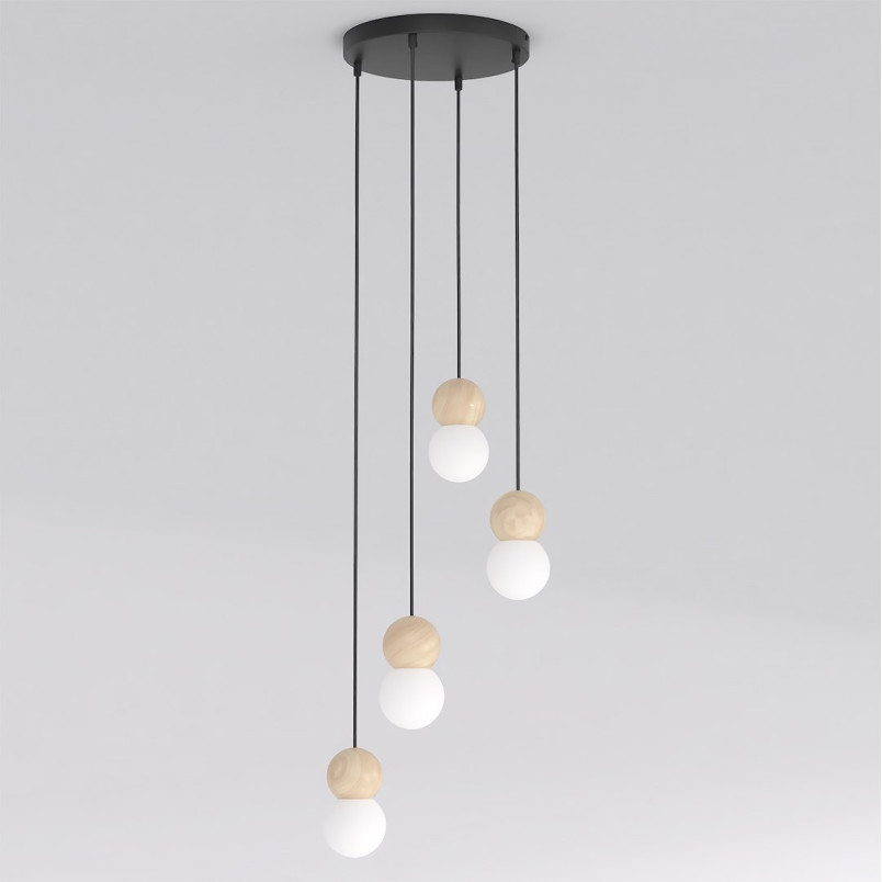 Lampa wisząca Loop Emibig | Skandynawski design, 4 kule