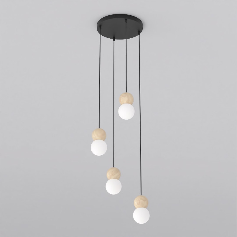 Lampa wisząca Loop Emibig | Skandynawski design, 4 kule
