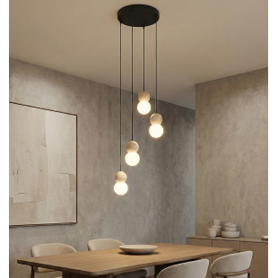 Lampa wisząca Loop Emibig | Skandynawski design, 4 kule