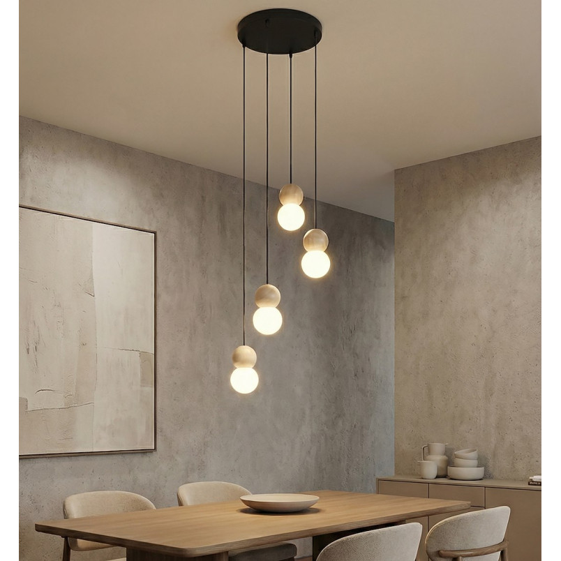 Lampa wisząca Loop Emibig | Skandynawski design, 4 kule