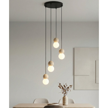 Lampa wisząca Loop Emibig | Skandynawski design, 4 kule