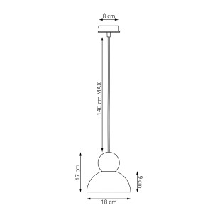 Lampa wisząca Emibig Kaki | Skandynawski design