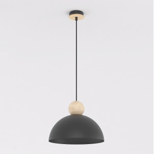 Lampa wisząca Emibig Kaki: Skandynawski design, czarny kolor