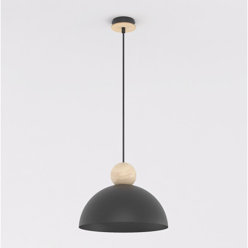 Lampa wisząca Emibig Kaki: Skandynawski design, czarny kolor