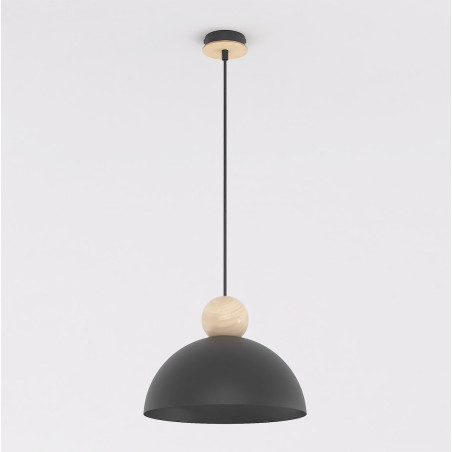 Lampa wisząca Emibig Kaki: Skandynawski design, czarny kolor