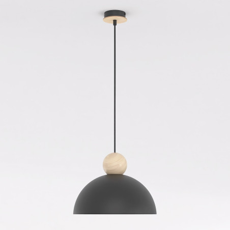 Lampa wisząca Emibig Kaki: Skandynawski design, czarny kolor