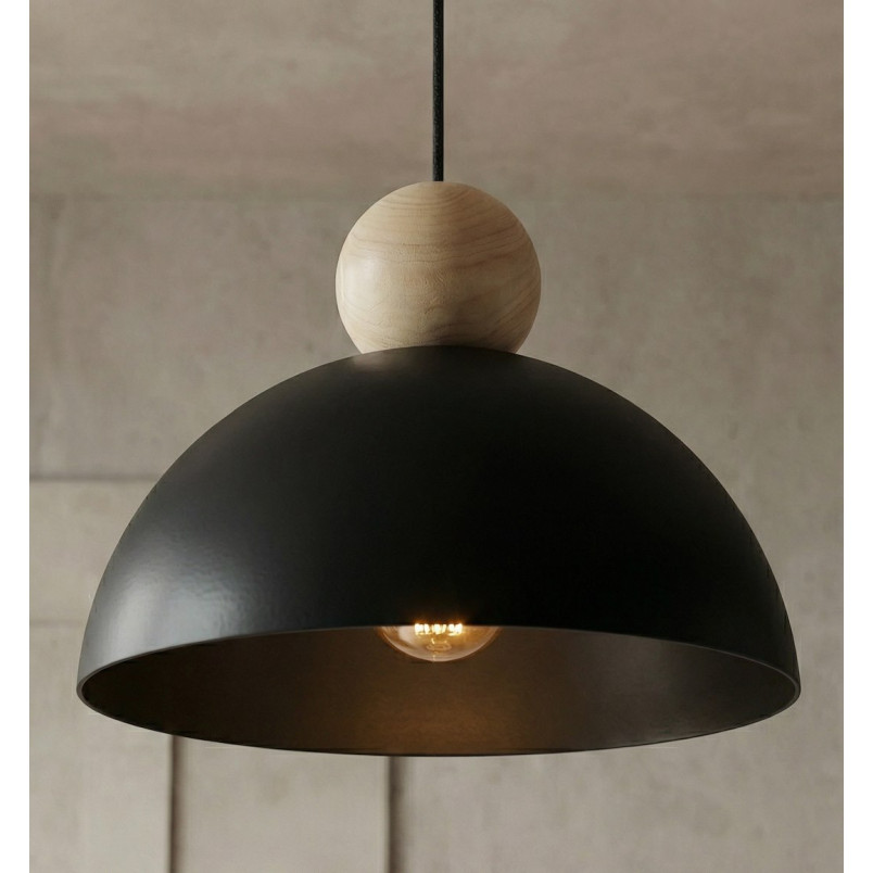 Lampa wisząca Emibig Kaki: Skandynawski design, czarny kolor