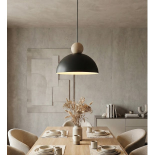 Lampa wisząca Emibig Kaki: Skandynawski design, czarny kolor