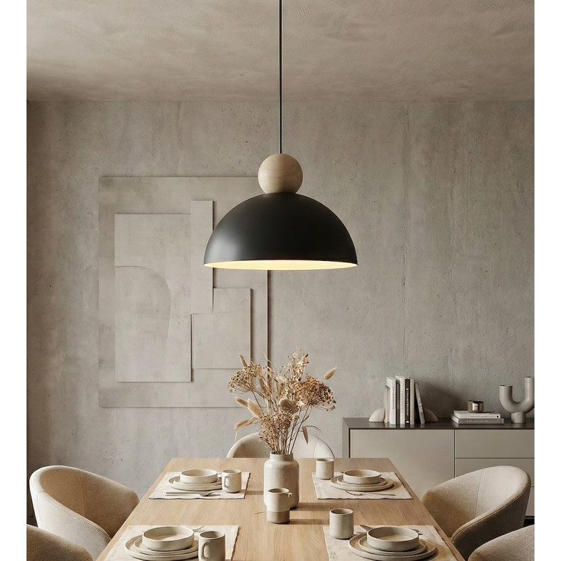 Lampa wisząca Emibig Kaki: Skandynawski design, czarny kolor