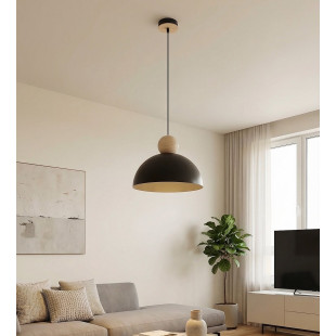 Lampa wisząca Emibig Kaki: Skandynawski design, czarny kolor