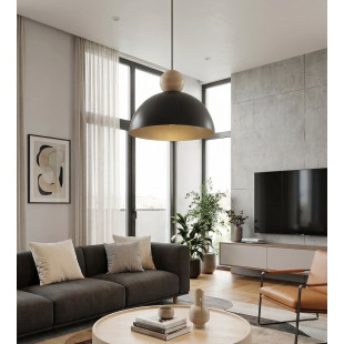 Lampa wisząca Emibig Kaki: Skandynawski design, czarny kolor